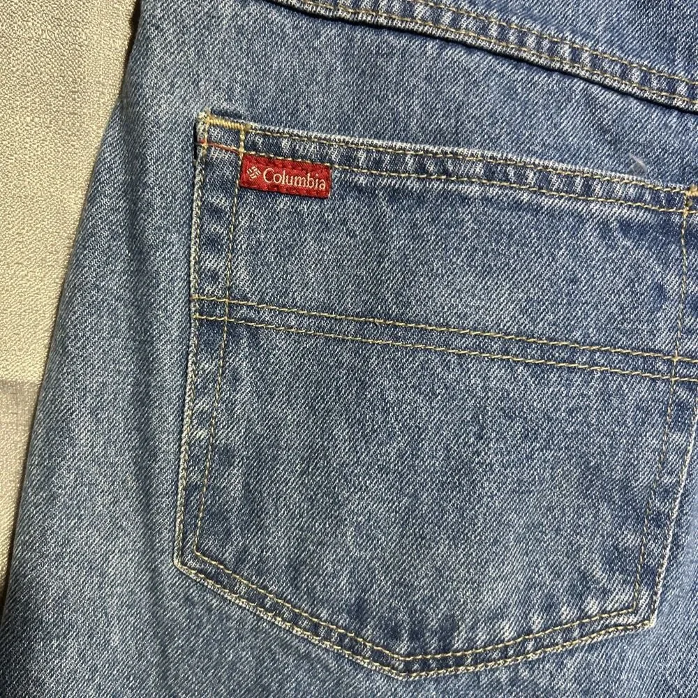 Vintage‎ Columbia Double Knee Mother Tough Jeans Size 36x32 Outdoor Gorpcore